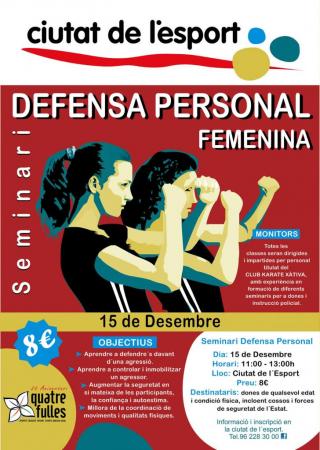 Seminari defensa personal femenina, 15 de desembre